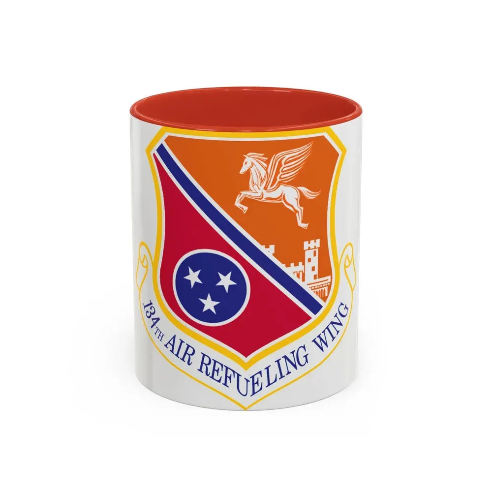 134th Air Refueling Wing (U.S. Air Force) Accent Coffee Mug 11oz Red - Go Mug Yourself