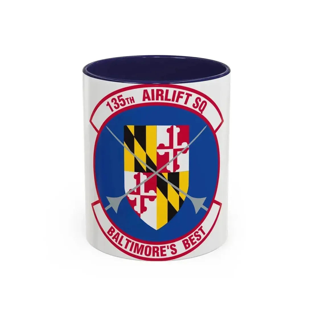 135 Airlift Squadron (U.S. Air Force) Accent Coffee Mug 11oz Navy - Go Mug Yourself