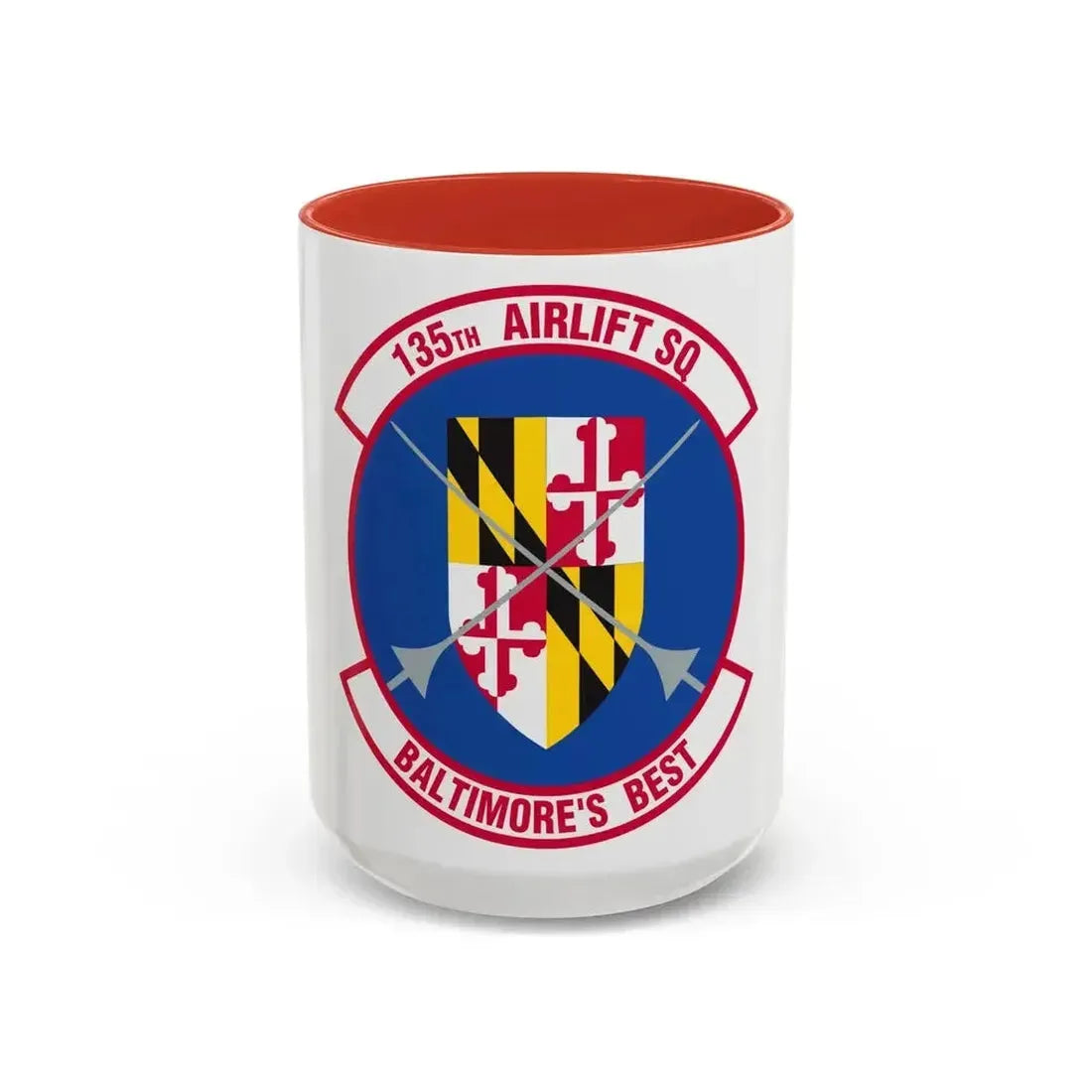135 Airlift Squadron (U.S. Air Force) Accent Coffee Mug 15oz Red - Go Mug Yourself