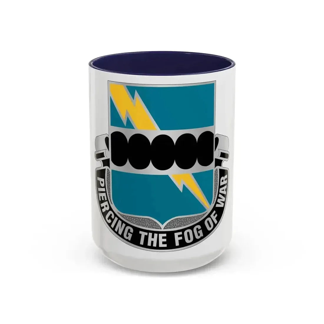 135 Military Intelligence Battalion (U.S. Army) Accent Coffee Mug 15oz Navy - Go Mug Yourself