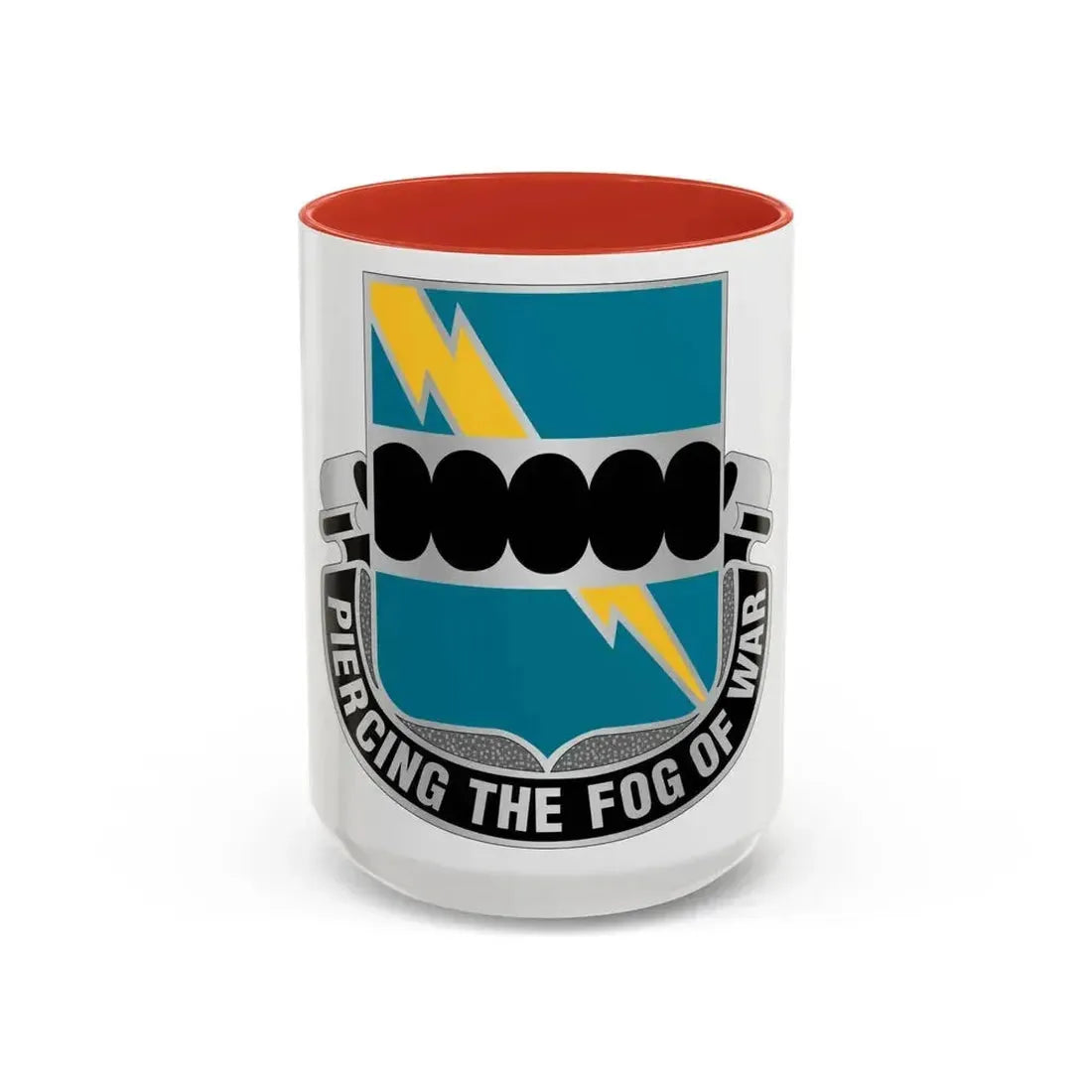 135 Military Intelligence Battalion (U.S. Army) Accent Coffee Mug 15oz Red - Go Mug Yourself