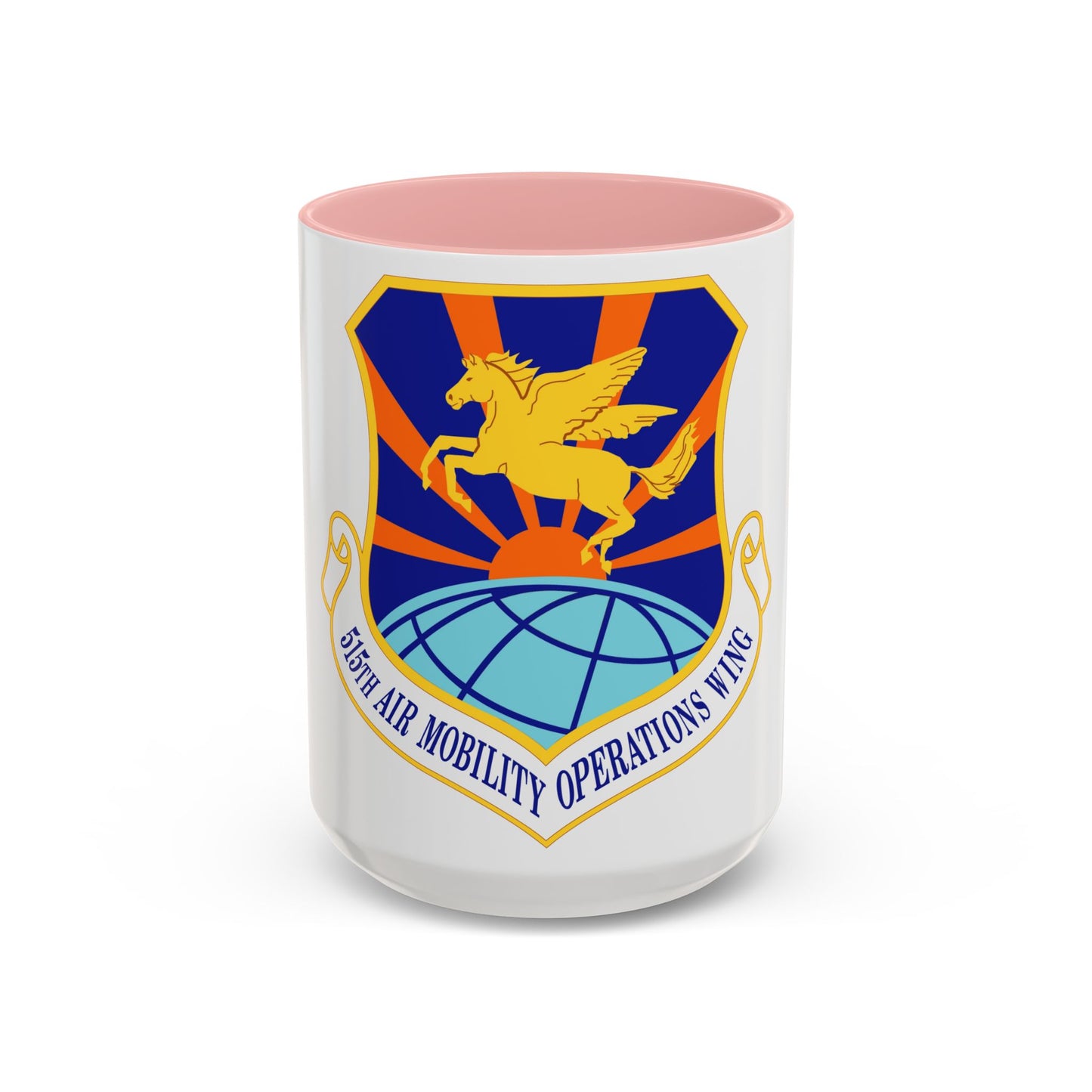 515 Air Mobility Operations Wing AMC (U.S. Air Force) Accent Coffee Mug