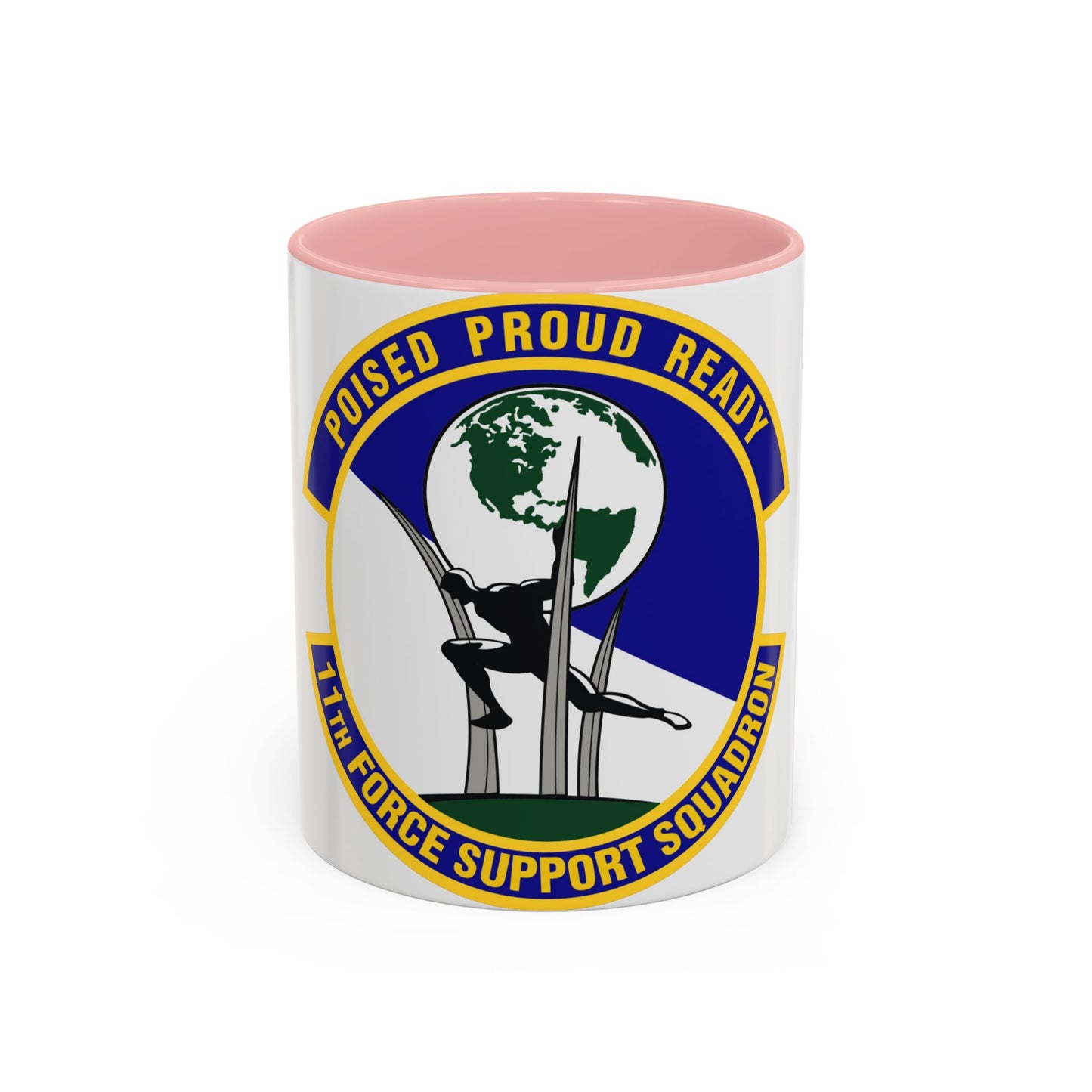 11 Force Support Squadron USAF (U.S. Air Force) Accent Coffee Mug