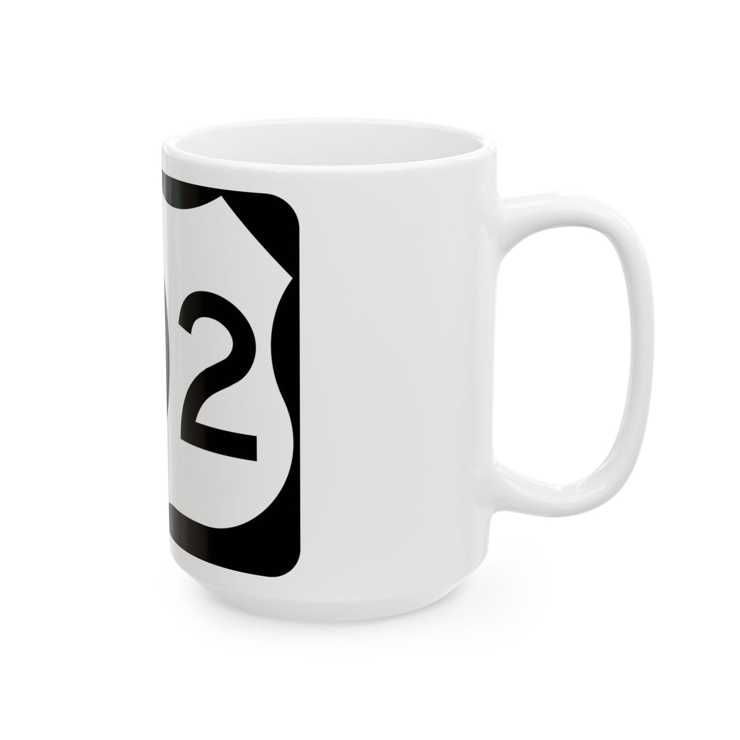 US 202 NY (New York) (Road Sign) White Coffee Mug