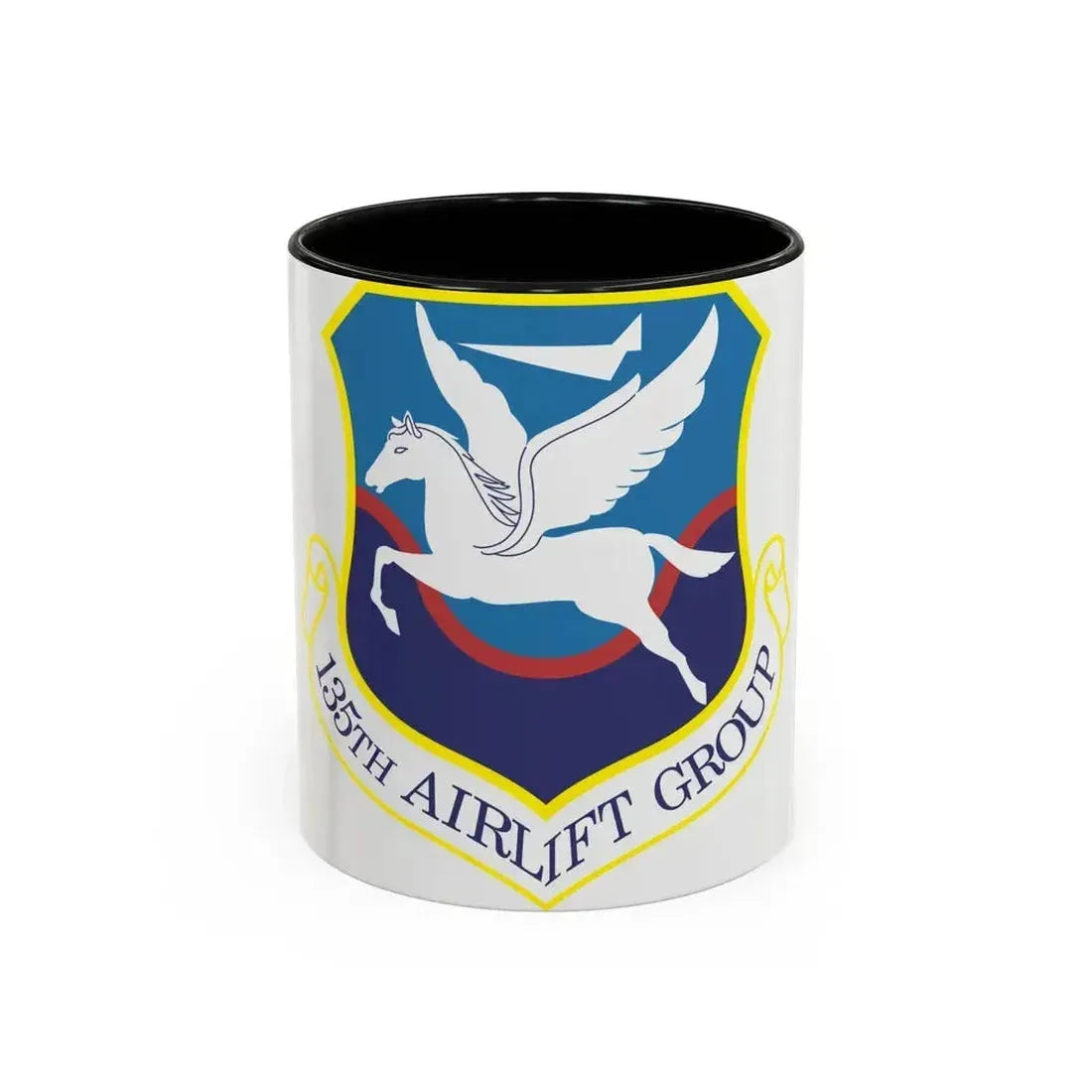 135th Airlift Group (U.S. Air Force) Accent Coffee Mug 11oz Black - Go Mug Yourself