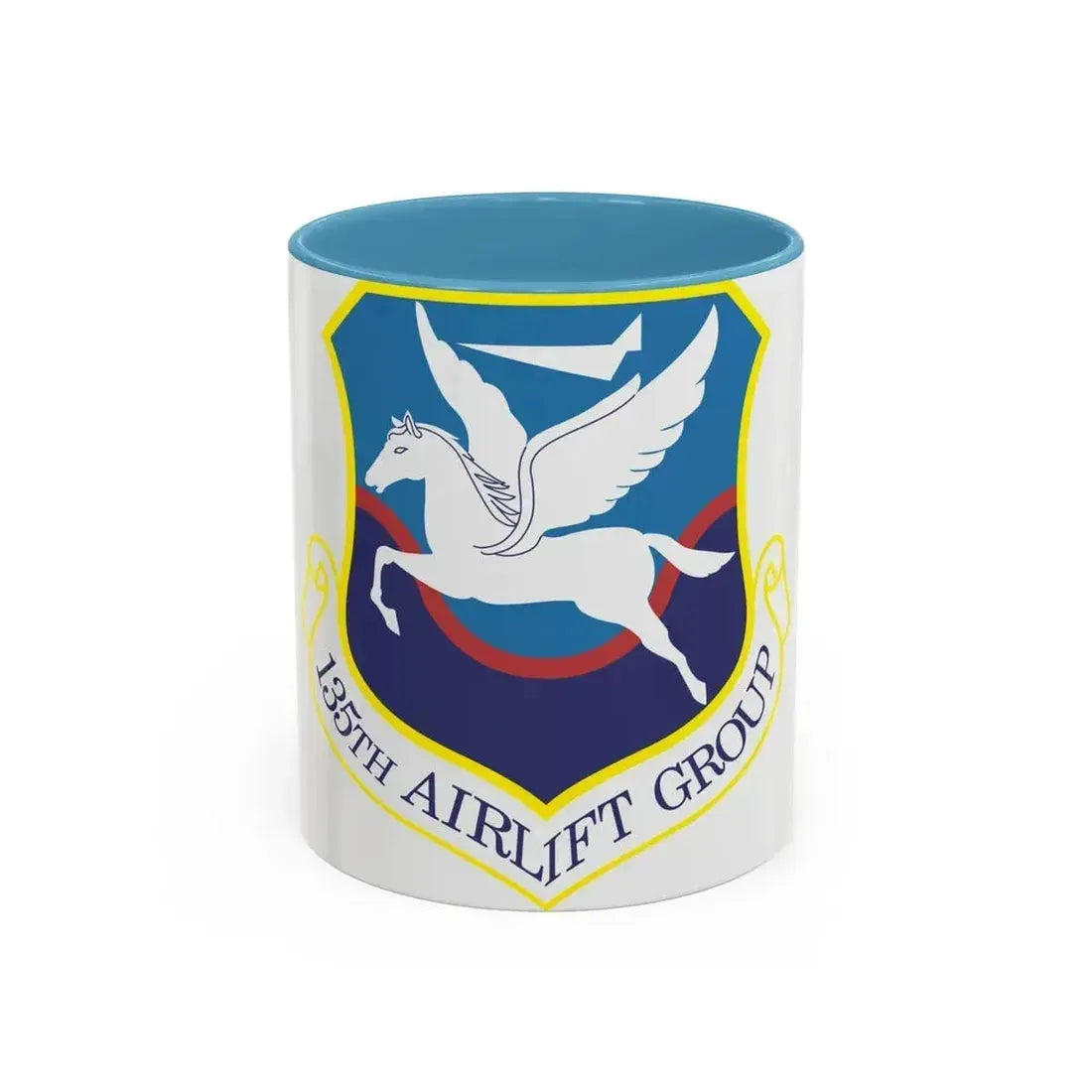 135th Airlift Group (U.S. Air Force) Accent Coffee Mug 11oz Light Blue - Go Mug Yourself