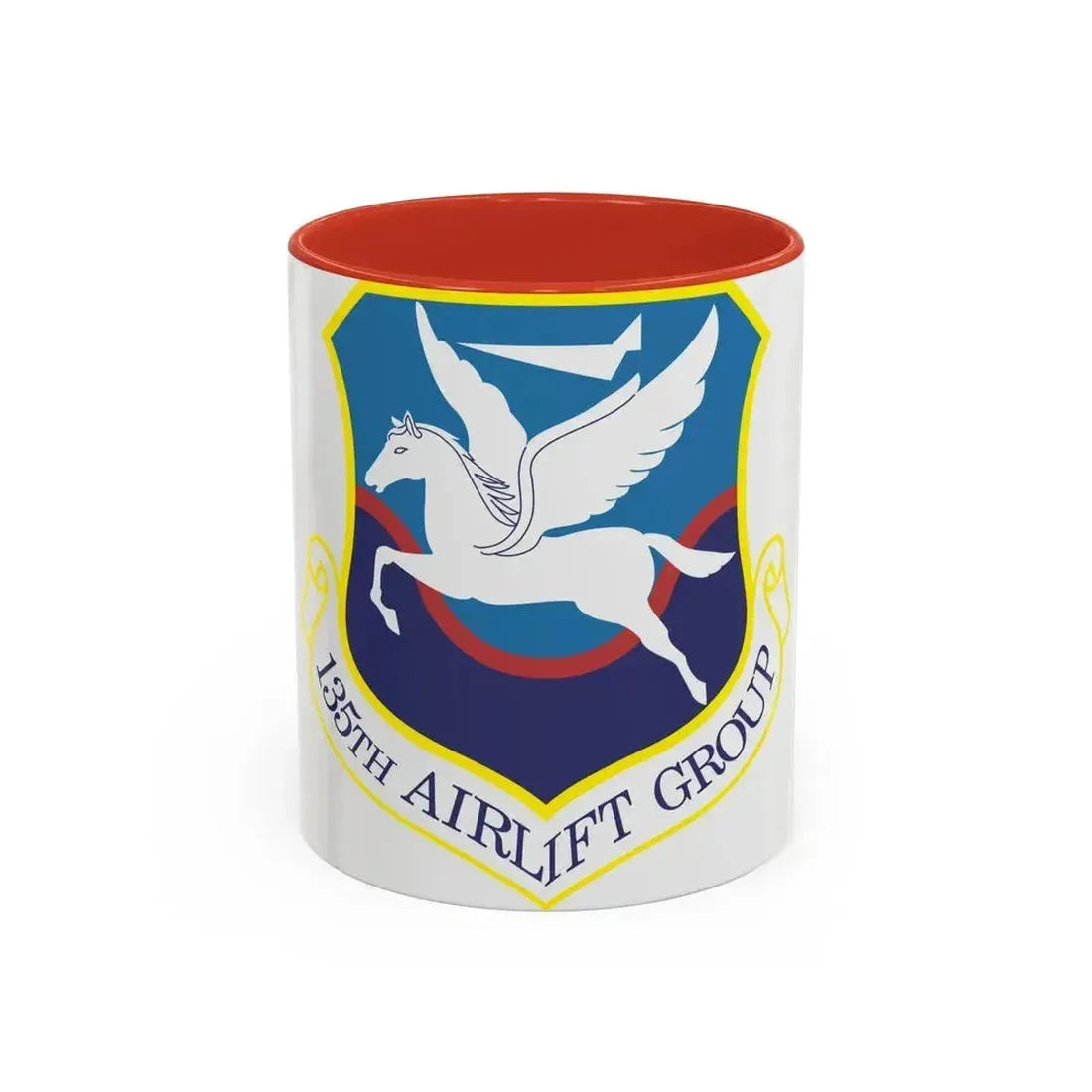 135th Airlift Group (U.S. Air Force) Accent Coffee Mug 11oz Red - Go Mug Yourself