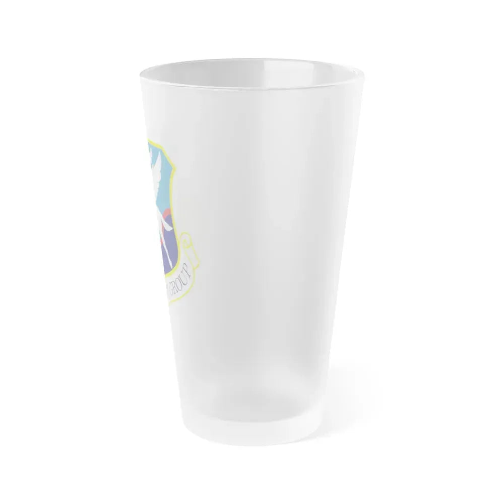 135th Airlift Group (U.S. Air Force) Frosted Pint Glass 16oz - Go Mug Yourself