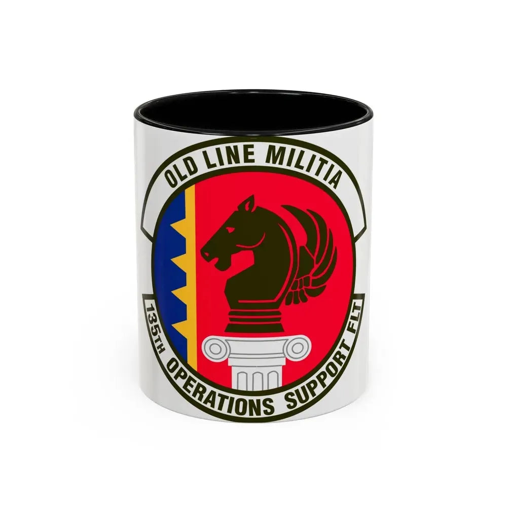 135th Operations Support Flight (U.S. Air Force) Accent Coffee Mug 11oz Black - Go Mug Yourself