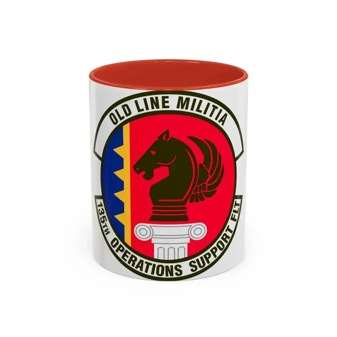 135th Operations Support Flight (U.S. Air Force) Accent Coffee Mug 11oz Red - Go Mug Yourself