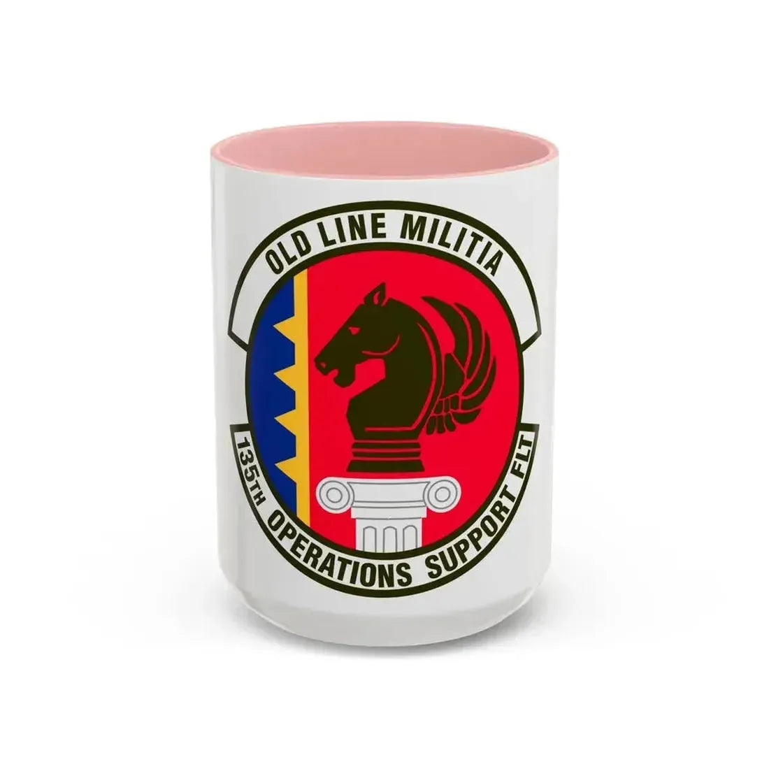 135th Operations Support Flight (U.S. Air Force) Accent Coffee Mug 15oz Pink - Go Mug Yourself
