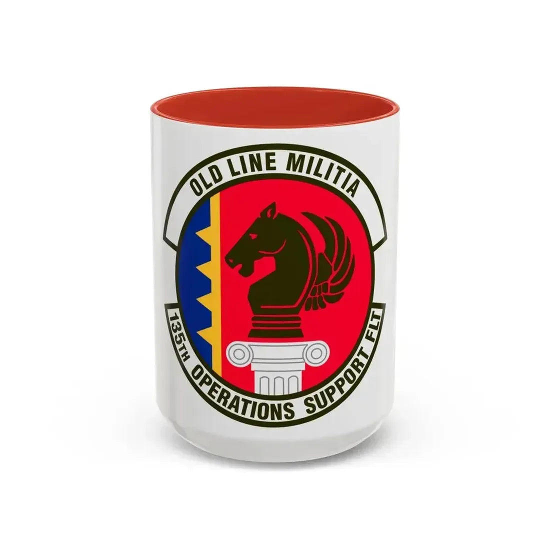 135th Operations Support Flight (U.S. Air Force) Accent Coffee Mug 15oz Red - Go Mug Yourself