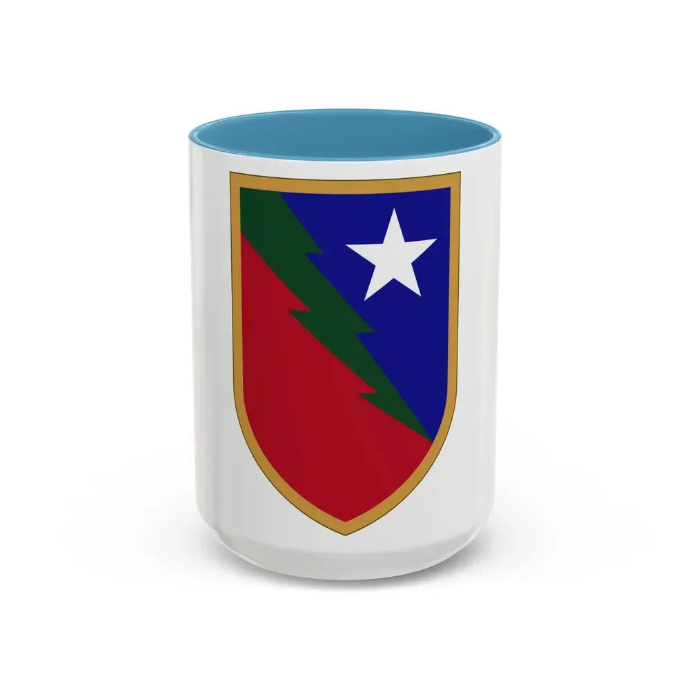136 Maneuver Enhancement Brigade 2 (U.S. Army) Accent Coffee Mug 15oz Light Blue - Go Mug Yourself
