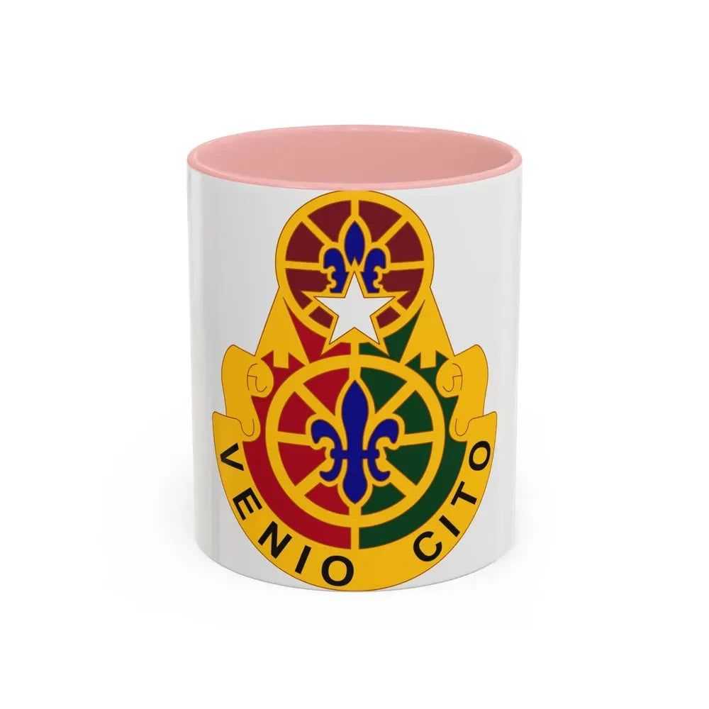 136 Maneuver Enhancement Brigade (U.S. Army) Accent Coffee Mug 11oz Pink - Go Mug Yourself