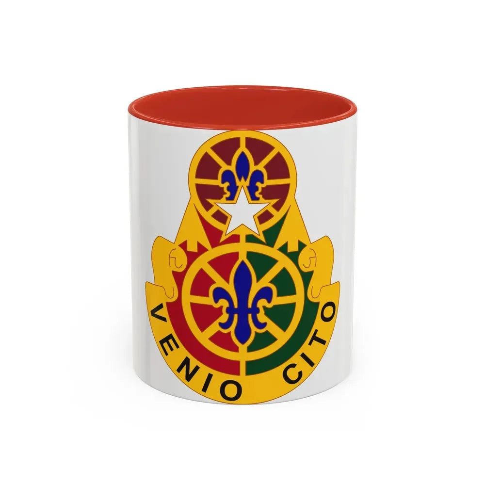 136 Maneuver Enhancement Brigade (U.S. Army) Accent Coffee Mug 11oz Red - Go Mug Yourself