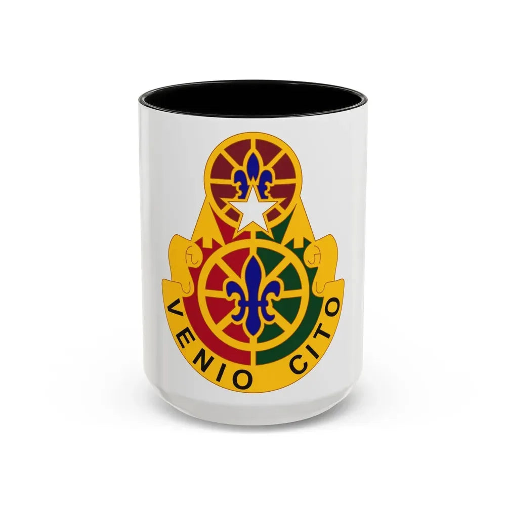 136 Maneuver Enhancement Brigade (U.S. Army) Accent Coffee Mug 15oz Black - Go Mug Yourself