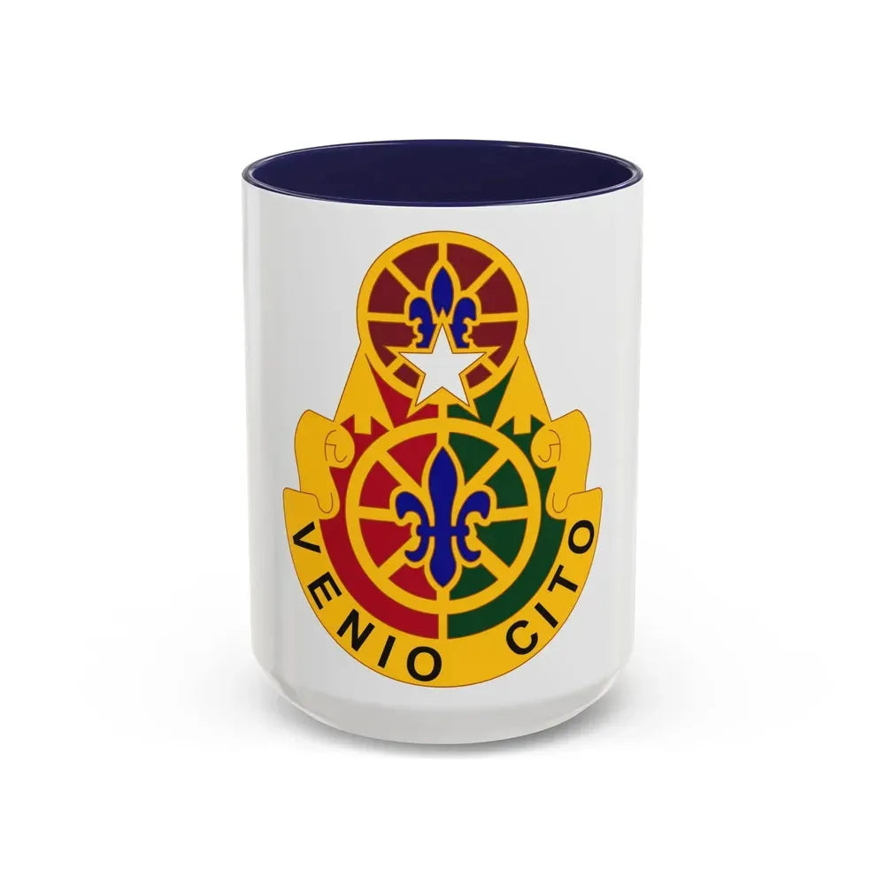 136 Maneuver Enhancement Brigade (U.S. Army) Accent Coffee Mug 15oz Navy - Go Mug Yourself
