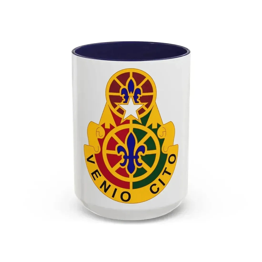 136 Maneuver Enhancement Brigade (U.S. Army) Accent Coffee Mug 15oz Navy - Go Mug Yourself