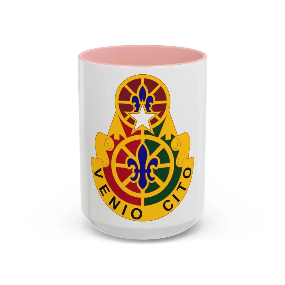 136 Maneuver Enhancement Brigade (U.S. Army) Accent Coffee Mug 15oz Pink - Go Mug Yourself