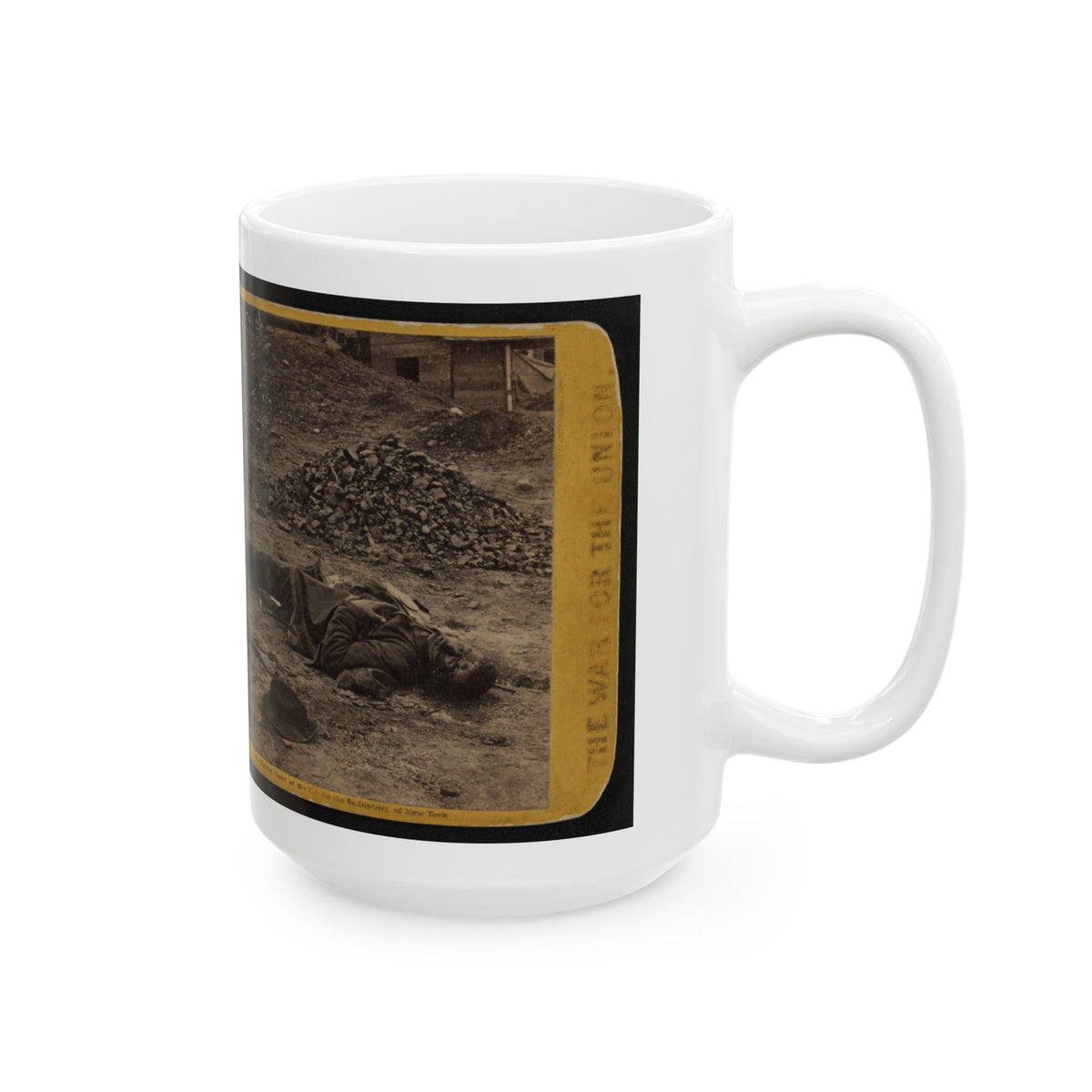 A Rebel Soldier, Killed In The Trenches Before Petersburgh (I.E. Petersburg) ... (U.S. Civil War) White Coffee Mug