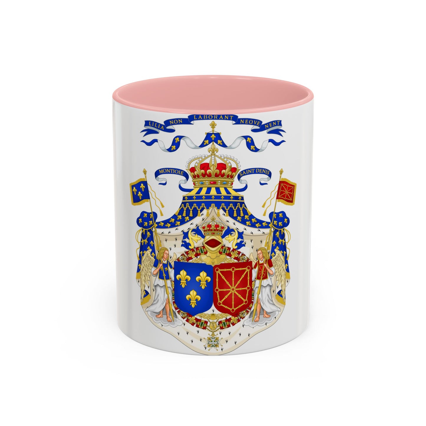 Grand Royal Coat of Arms of France & Navarre - Accent Coffee Mug