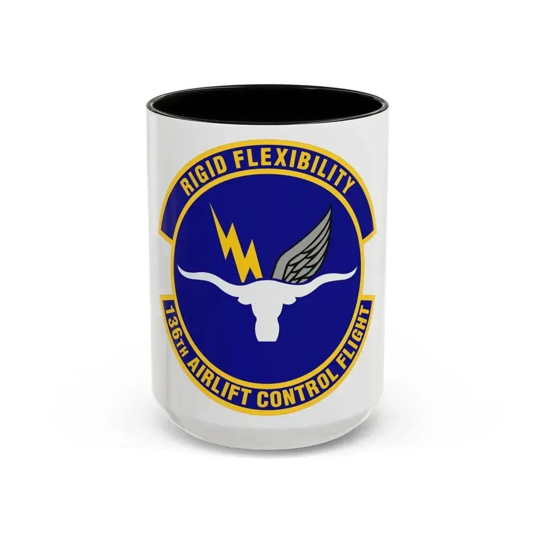 136th Airlift Control Flight (U.S. Air Force) Accent Coffee Mug 15oz Black - Go Mug Yourself