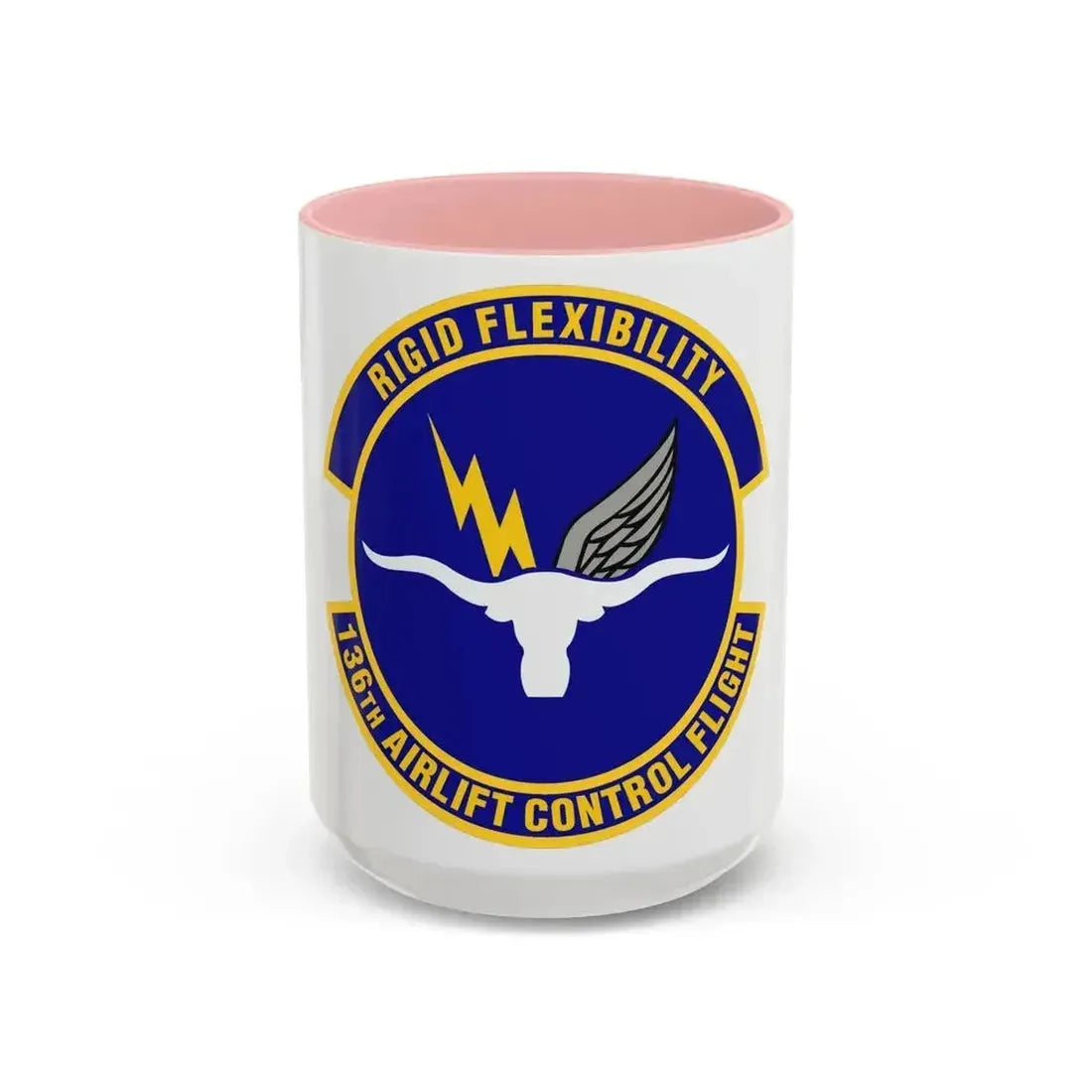 136th Airlift Control Flight (U.S. Air Force) Accent Coffee Mug 15oz Pink - Go Mug Yourself