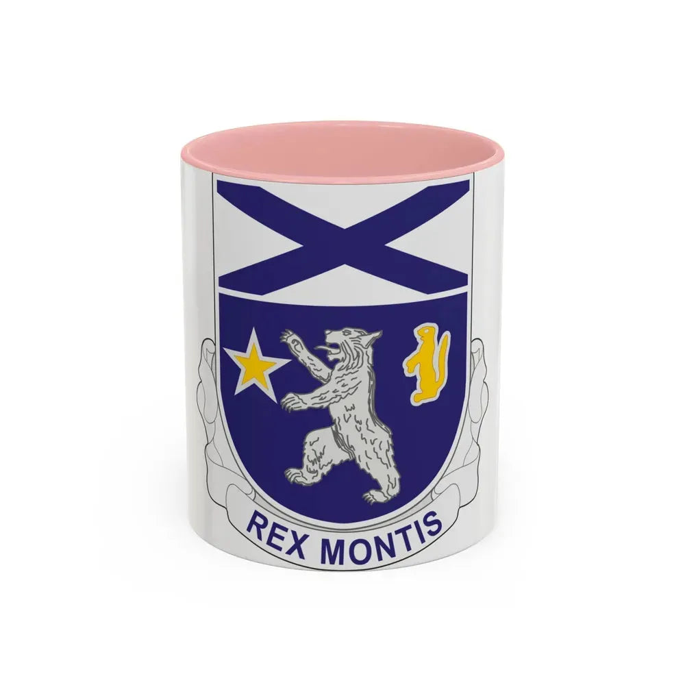 136th Infantry Regiment (U.S. Army) Accent Coffee Mug 11oz Pink - Go Mug Yourself