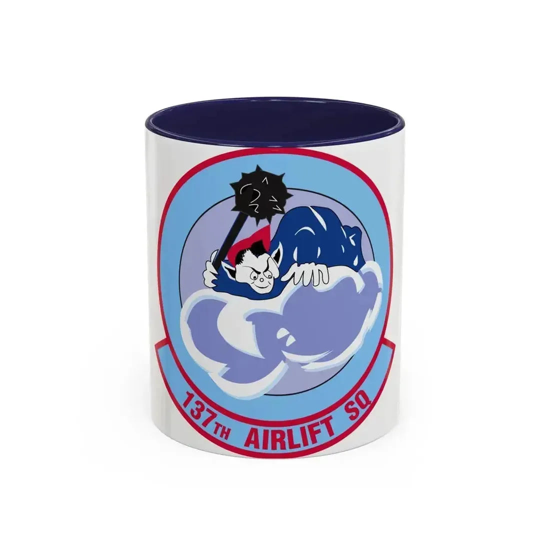 137 Airlift Squadron (U.S. Air Force) Accent Coffee Mug 11oz Navy - Go Mug Yourself