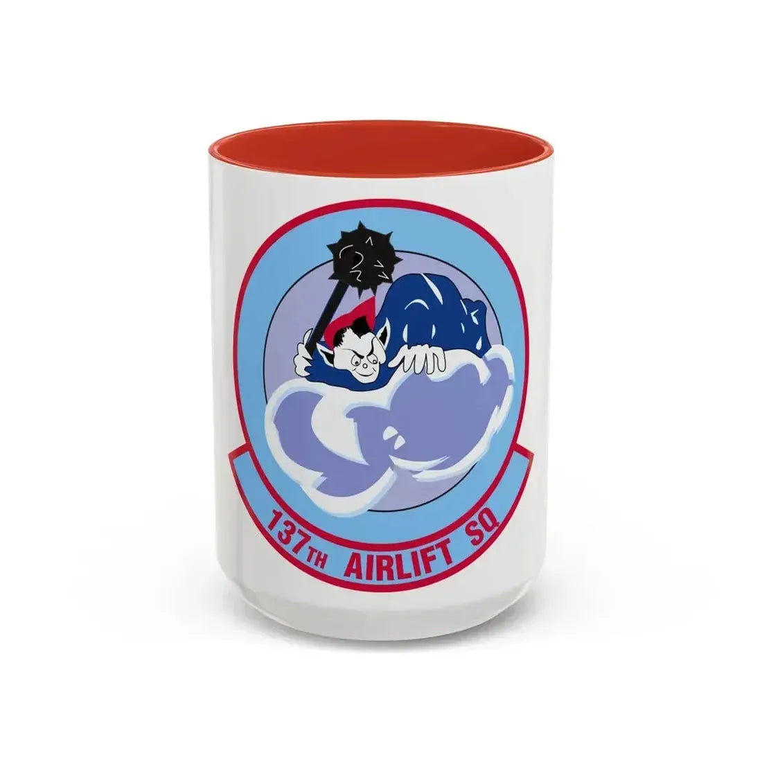 137 Airlift Squadron (U.S. Air Force) Accent Coffee Mug 15oz Red - Go Mug Yourself