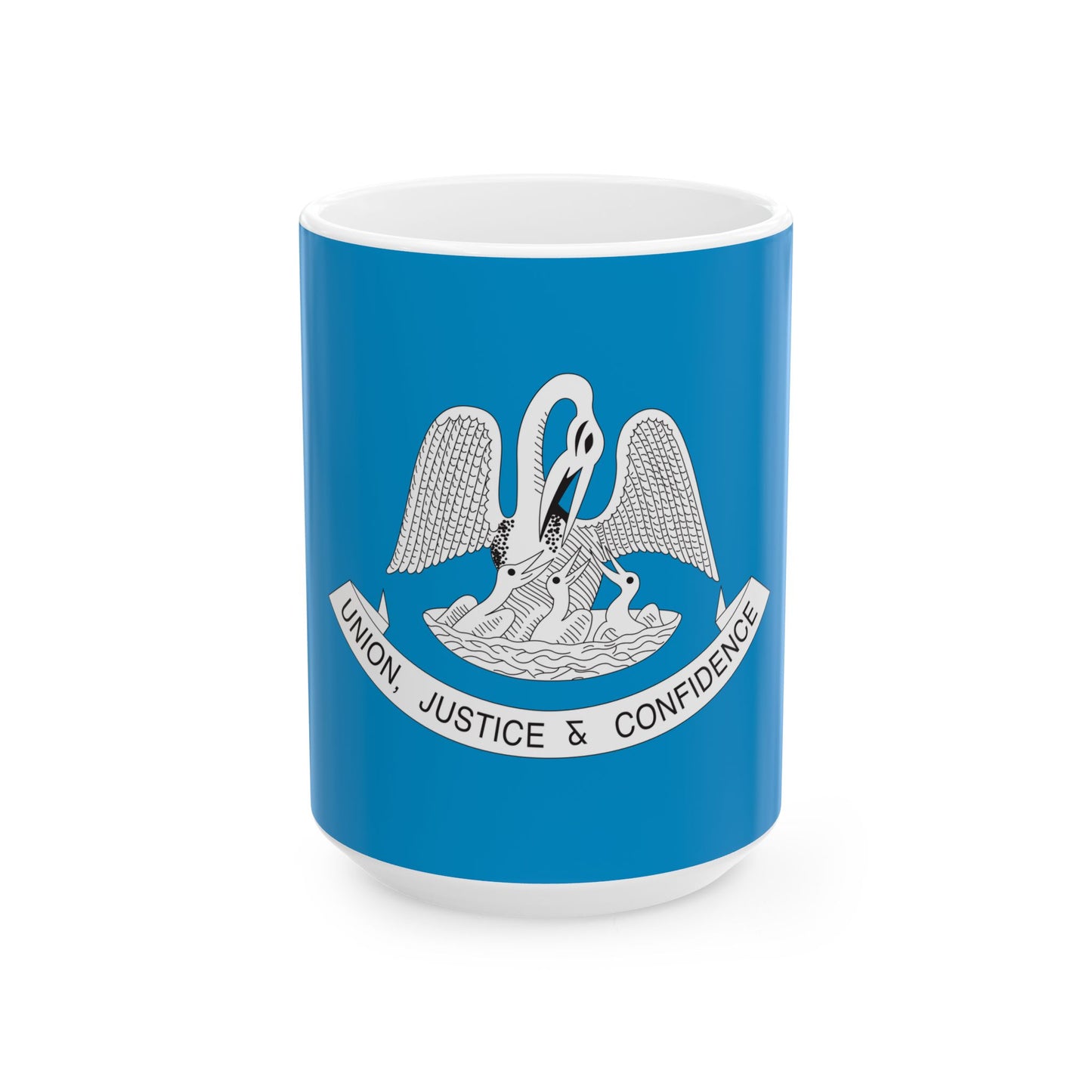 Louisiana Pelican Flag 1912 (United States) White Coffee Mug