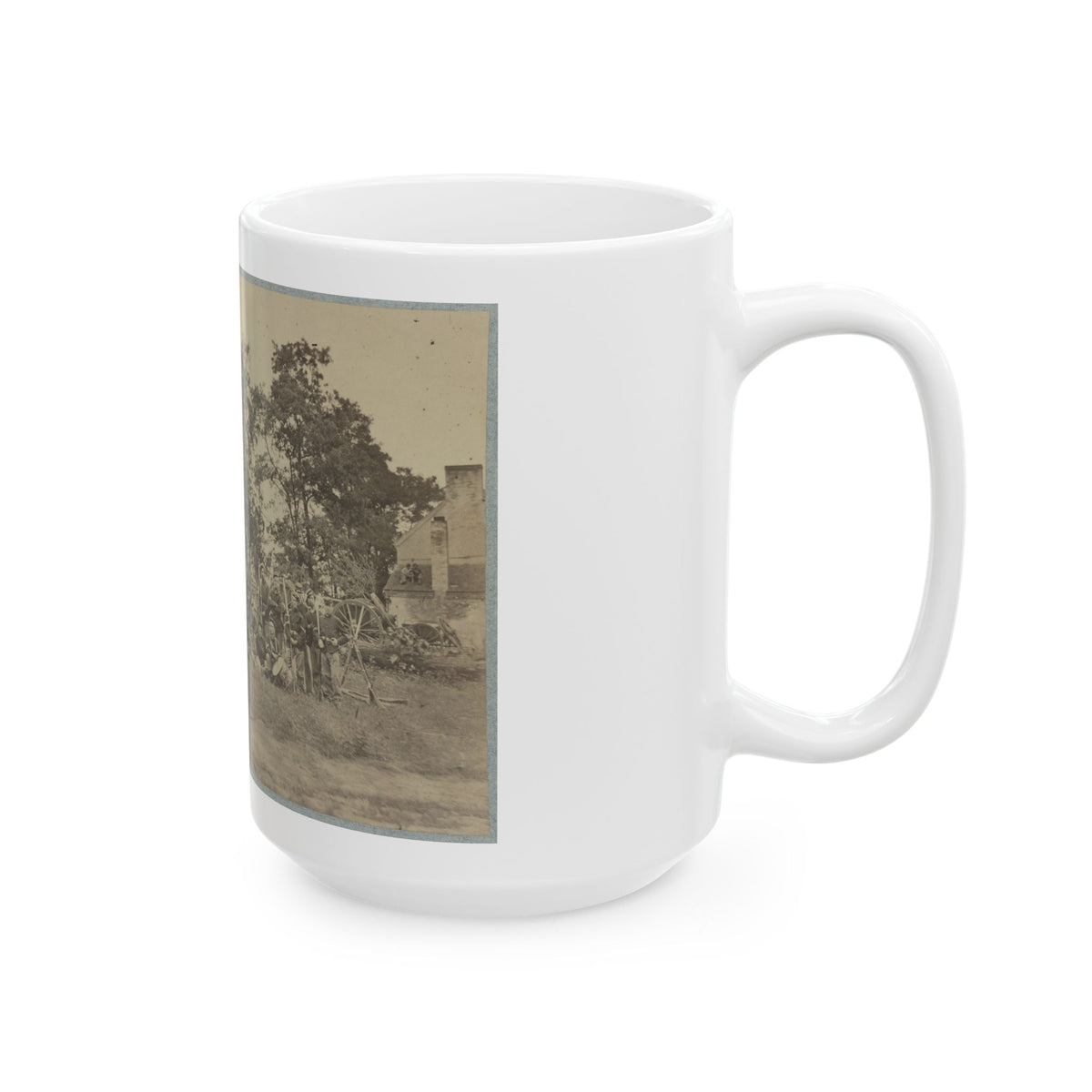 B Company, 22d New York State Militia Near Harpers Ferry, Va., 1861 I.E.1862 (U.S. Civil War) White Coffee Mug