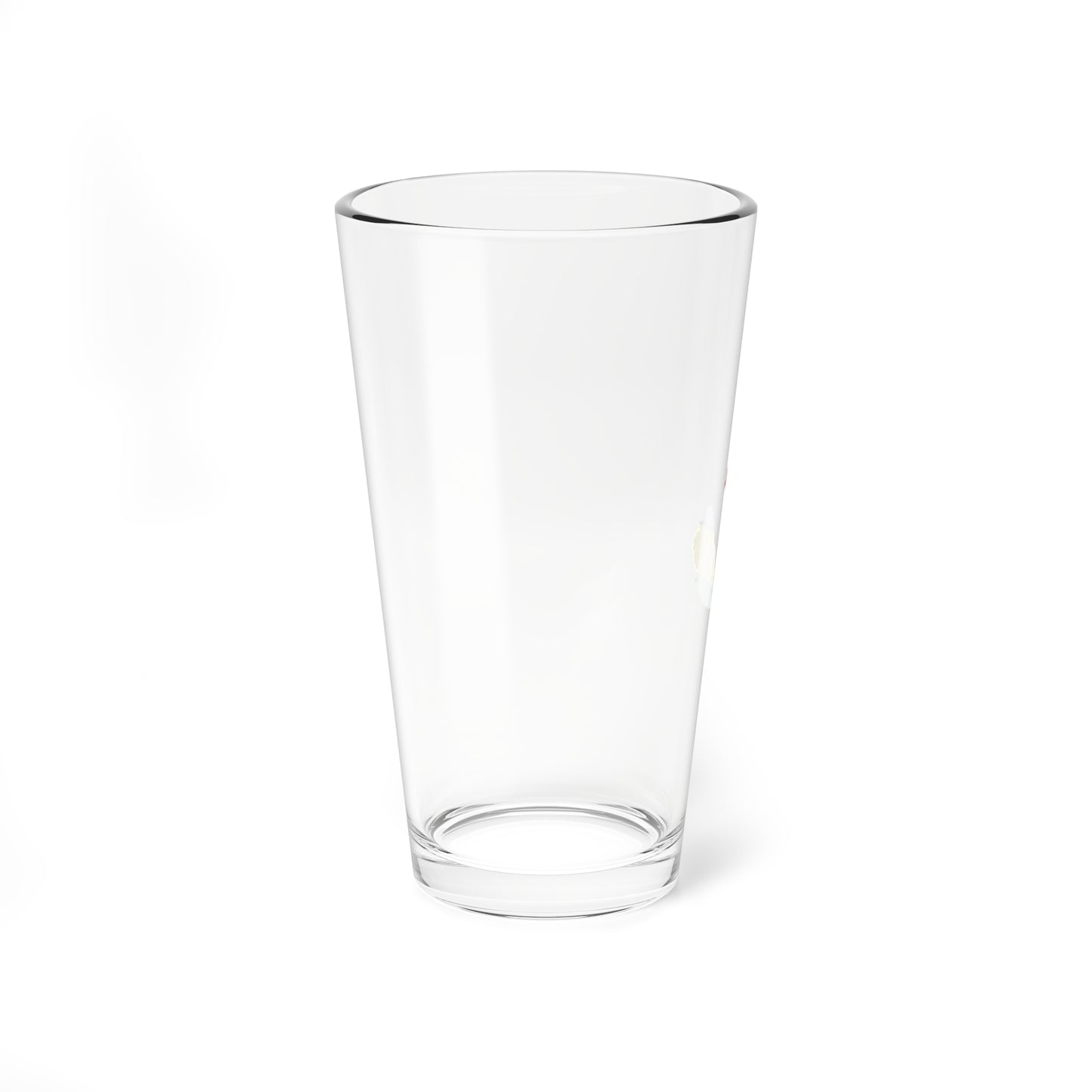 Flag map of Mauritius (Mauritius) Pint Glass 16oz