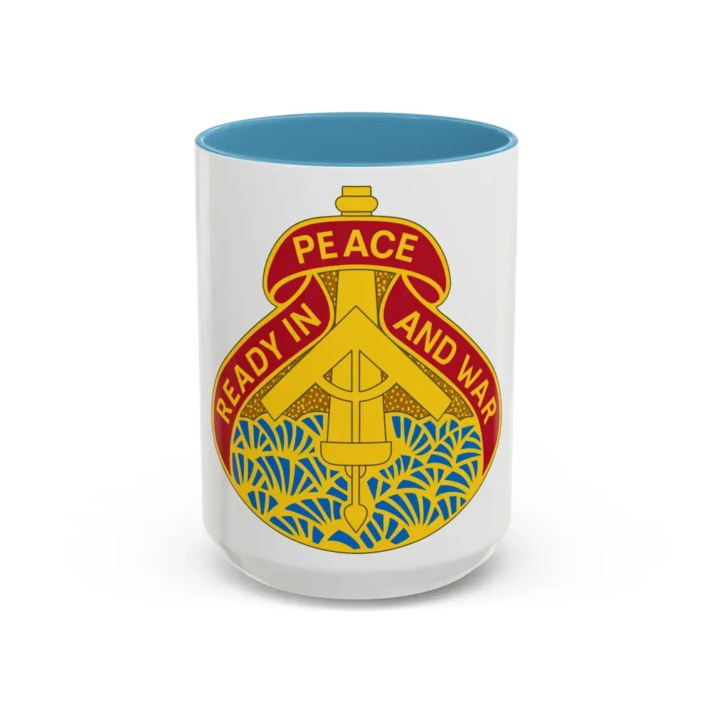 138 Field Artillery Brigade 2 (U.S. Army) Accent Coffee Mug 15oz Light Blue - Go Mug Yourself