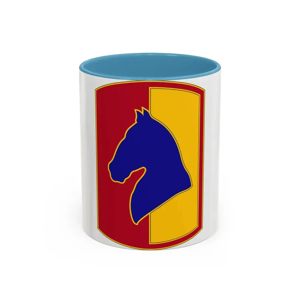 138 Field Artillery Brigade 3 (U.S. Army) Accent Coffee Mug 11oz Light Blue - Go Mug Yourself