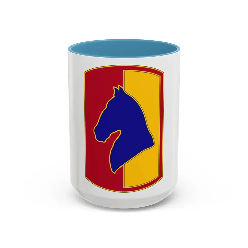 138 Field Artillery Brigade 3 (U.S. Army) Accent Coffee Mug 15oz Light Blue - Go Mug Yourself
