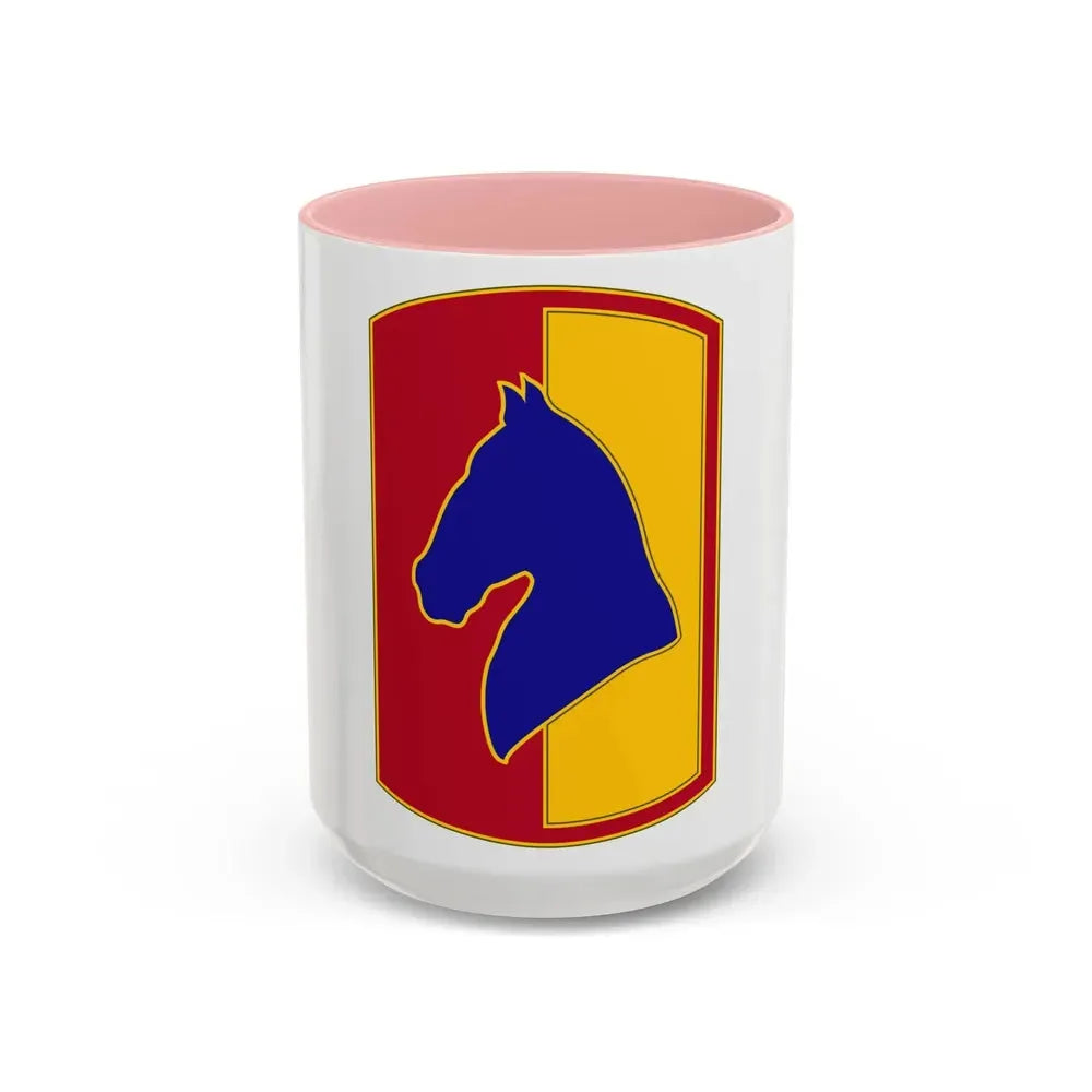 138 Field Artillery Brigade 3 (U.S. Army) Accent Coffee Mug 15oz Pink - Go Mug Yourself