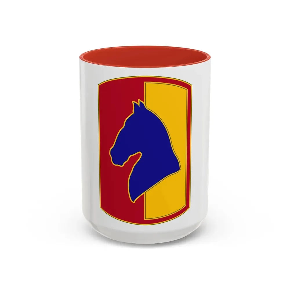 138 Field Artillery Brigade 3 (U.S. Army) Accent Coffee Mug 15oz Red - Go Mug Yourself