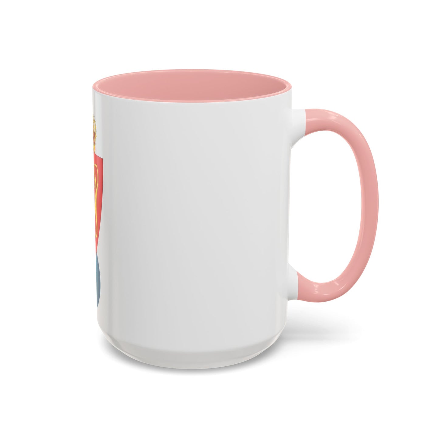 Coat of arms of the Geographical Survey of Norway - Accent Coffee Mug