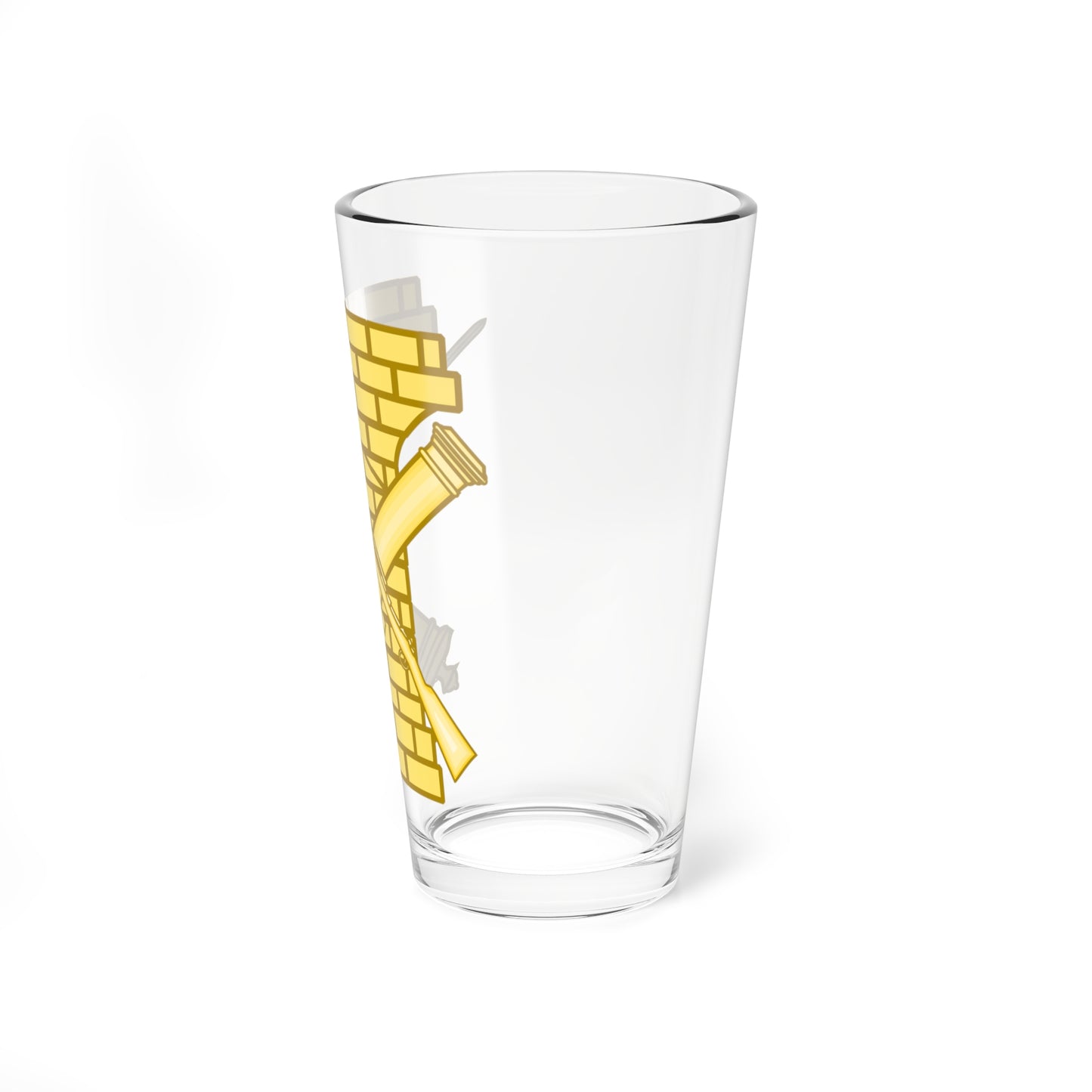 Emblem of the Spanish Army Polytechnic Engineers (Spain) (Coat of Arms) Pint Glass 16oz