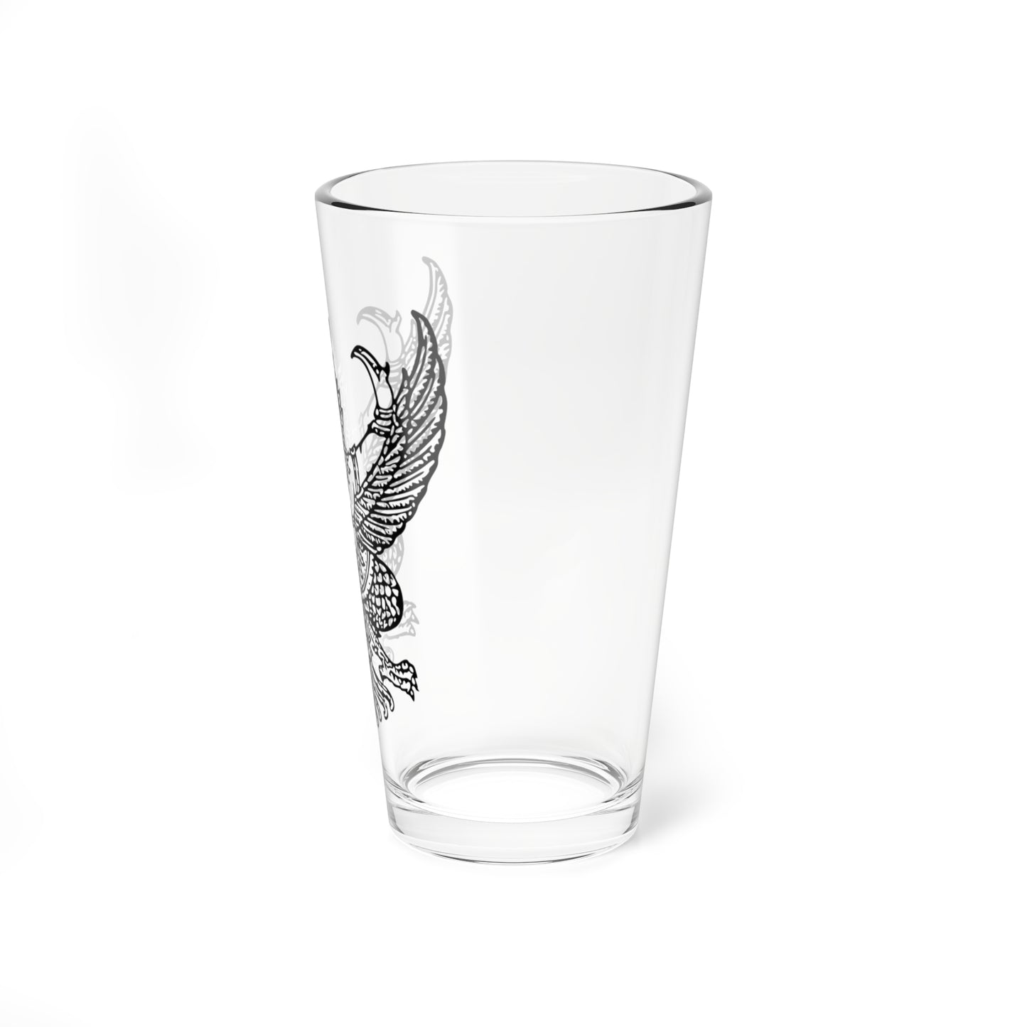 Thai government Garuda emblem Version 6 (Thailand) (Coat of Arms) Pint Glass 16oz