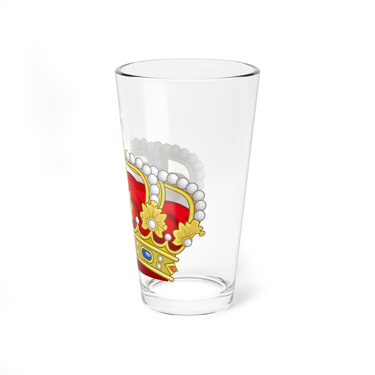 Heraldic Royal Crown of the Kingdom of the Two Sicilies (Italy) (Coat of Arms) Pint Glass 16oz