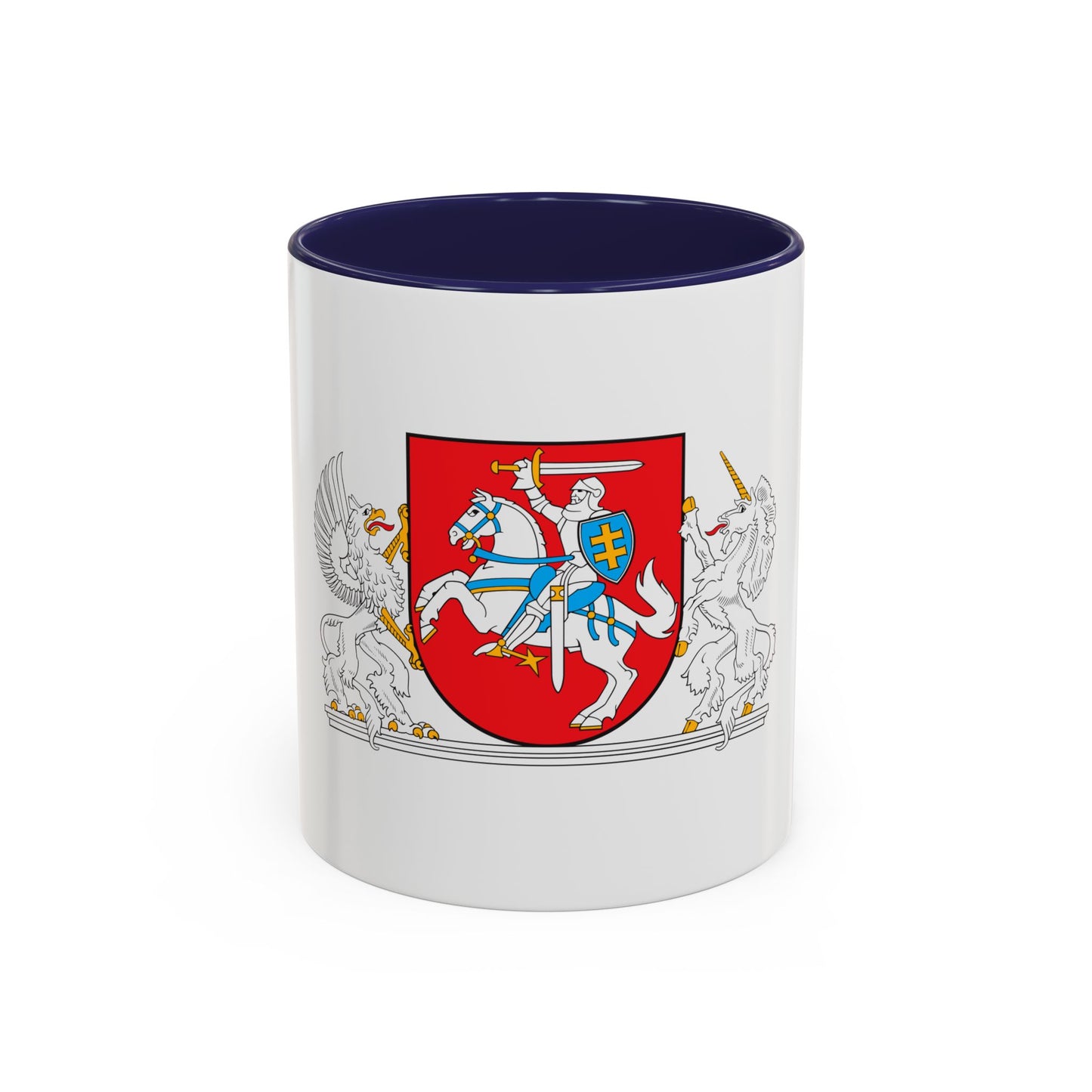 Coat of arms of the President of Lithuania - Accent Coffee Mug