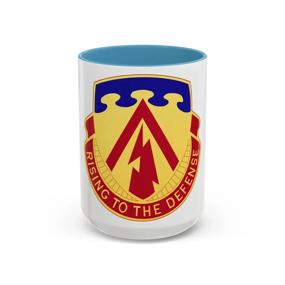 138th Air Defense Artillery Regiment (U.S. Army) Accent Coffee Mug 15oz Light Blue - Go Mug Yourself