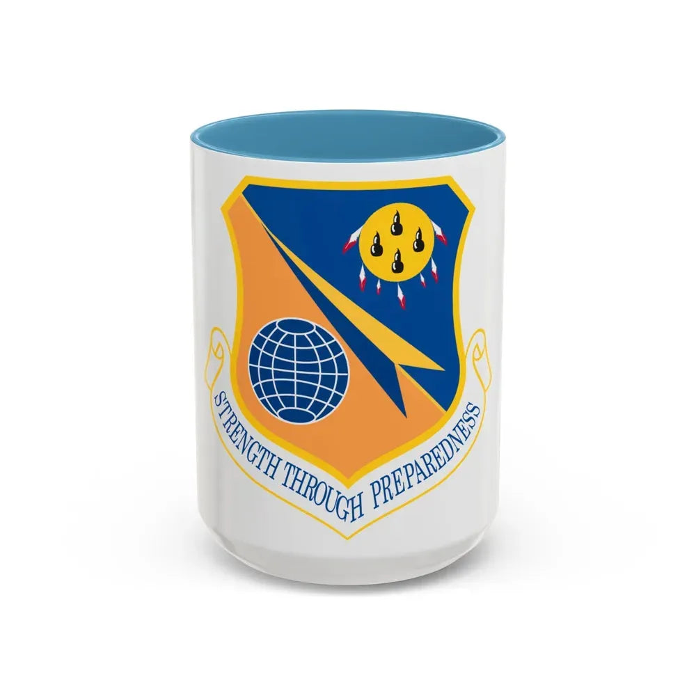 138th Fighter Wing (U.S. Air Force) Accent Coffee Mug 15oz Light Blue - Go Mug Yourself