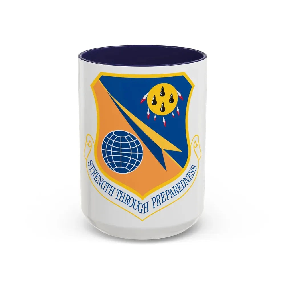 138th Fighter Wing (U.S. Air Force) Accent Coffee Mug 15oz Navy - Go Mug Yourself