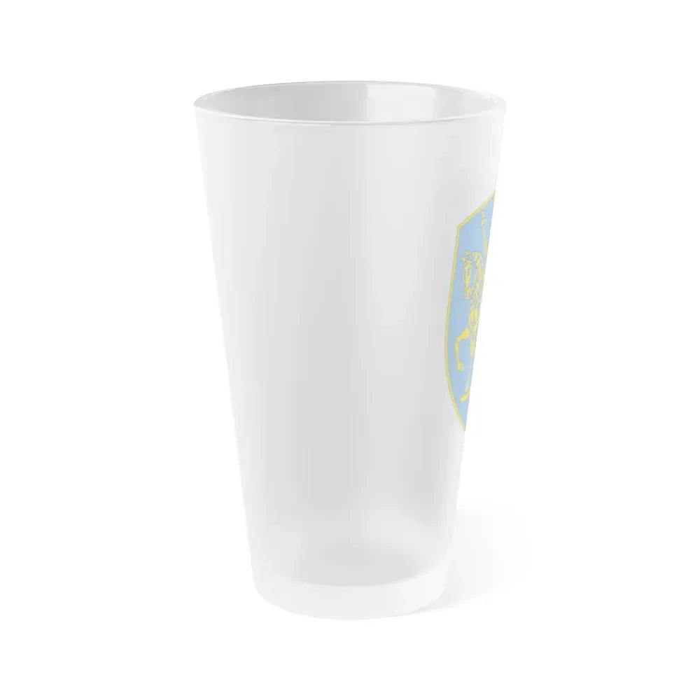 138th Infantry Regiment (U.S. Army) Frosted Pint Glass 16oz - Go Mug Yourself