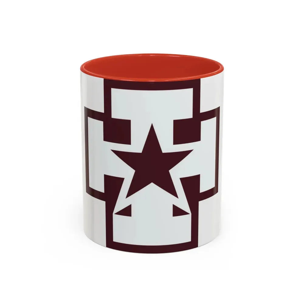 139 Medical Brigade (U.S. Army) Accent Coffee Mug 11oz Red - Go Mug Yourself