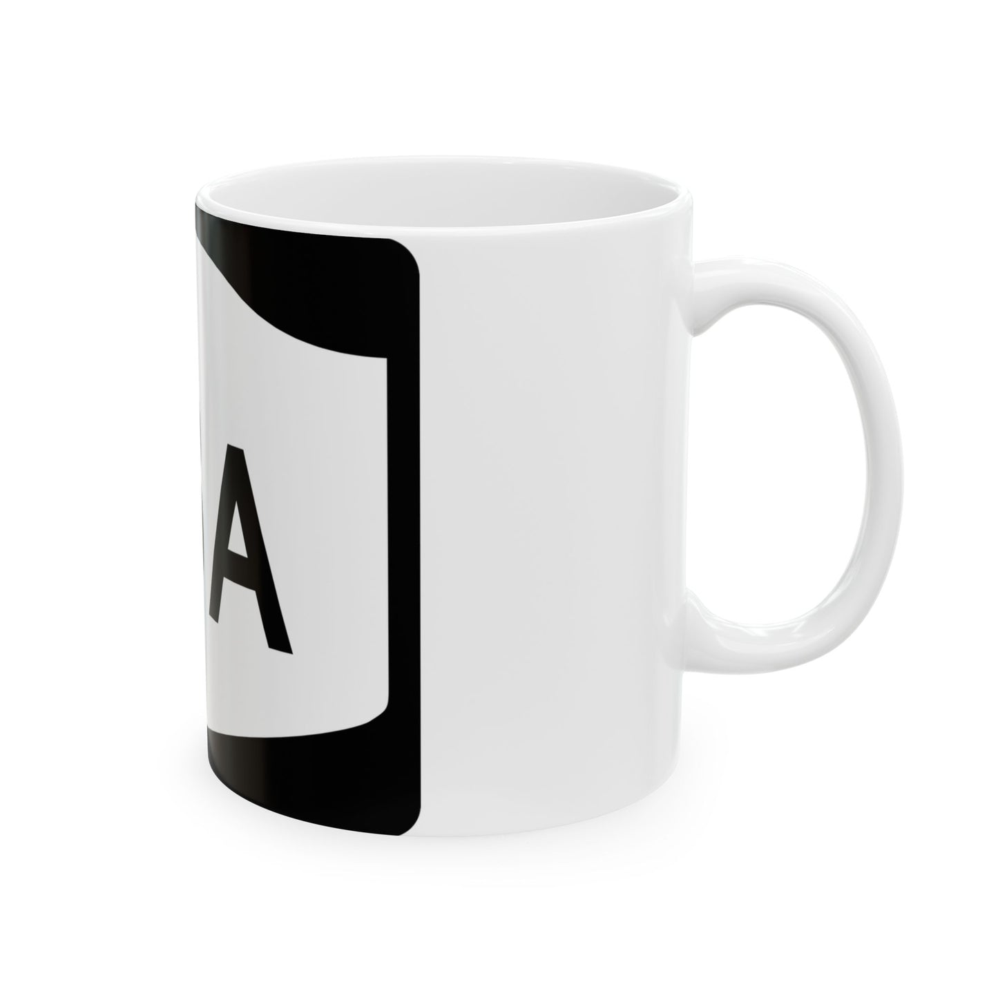 NY-18A (New York) (Road Sign) White Coffee Mug
