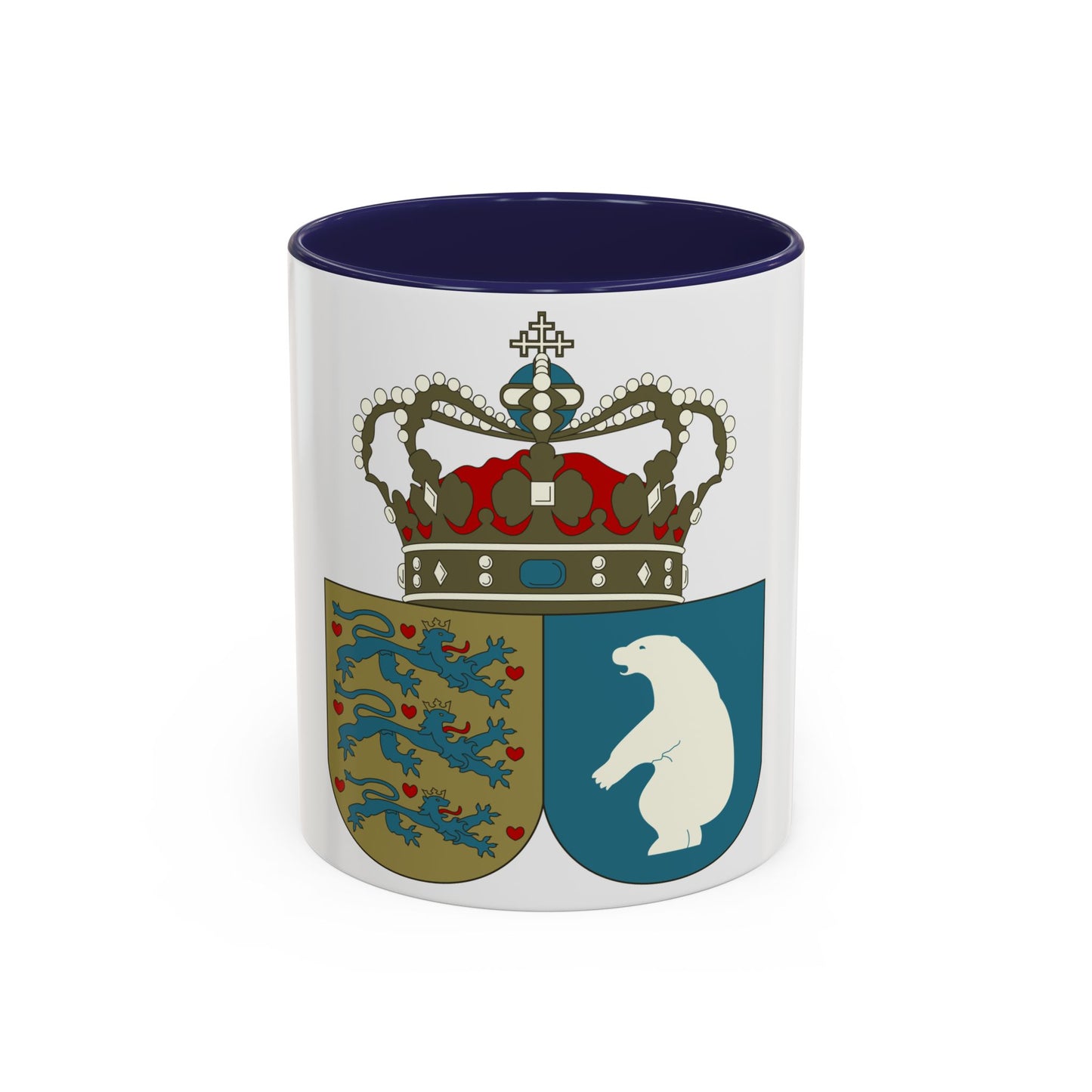 Coat of arms of the County of Greenland - Accent Coffee Mug